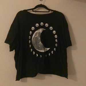 Hot Topic Phases of the Moon Crop Top - Buy 1 get 1 free!